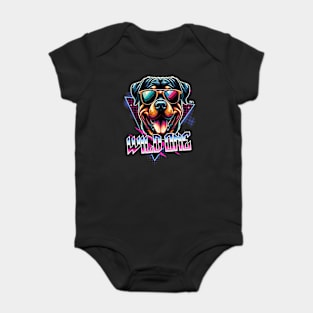 Wild One Rottweiler Dog Baby Bodysuit